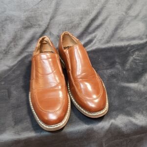 Freeman Boys Brown Slip-On Dress Shoes Size 2.5M